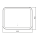 Зеркало UNA Regina Luxor Novus 80x60 см